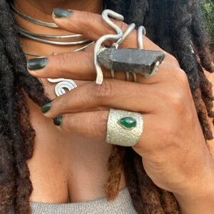 Smoky Quartz Point Ring